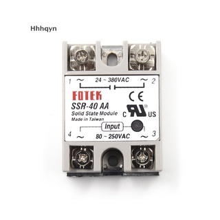 Rơ le trạng thái rắn ssr-40aa-h 40a 80-250v ac to 90-480v ac ssr 40aa