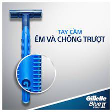 Dao cạo râu Gillette Blue 2 Plus Cán xanh siêu tiết kiệm Gói 8+2