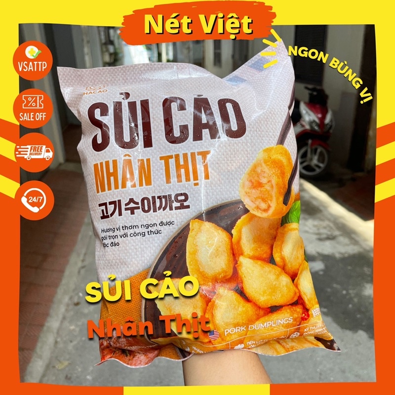 Sủi Cảo Nhân Tôm Hacao, Sủi Cảo Nhân Thịt Túi 1kg Thả Lẩu, Chiên Hấp Thơm Ngon