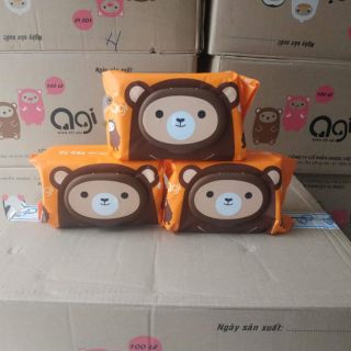 [Giao màu ngẫu nhiên] Khăn ướt Agi 100 tờ không mùi