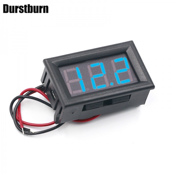 Vôn Kế Kỹ Thuật Số Màn Hình LED 0.56 Inch 2 Dòng DC 4.5V-30V 2 Dây Chuyên Dụng