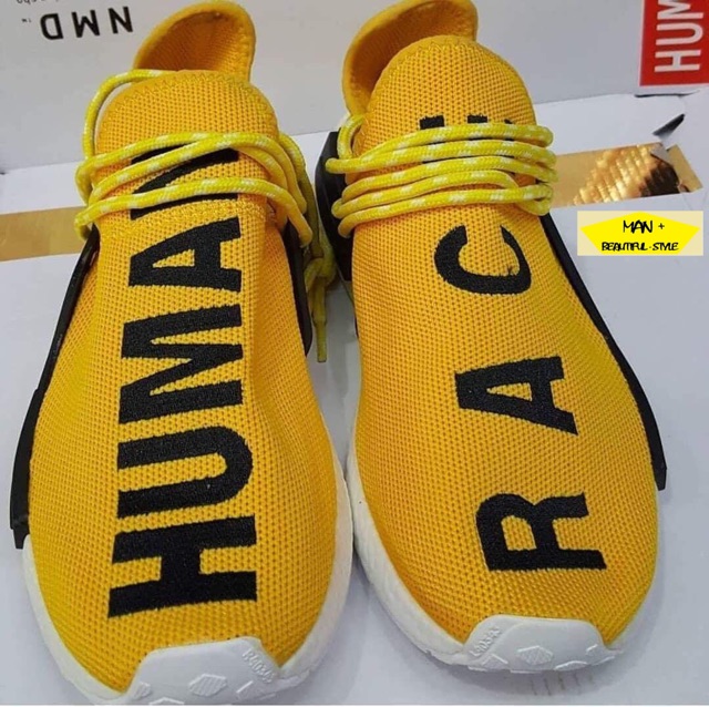 (HOT HOT HOT ) GIÀY THỂ THAO ADIDAS NMD HUMAN RACE YELLOW