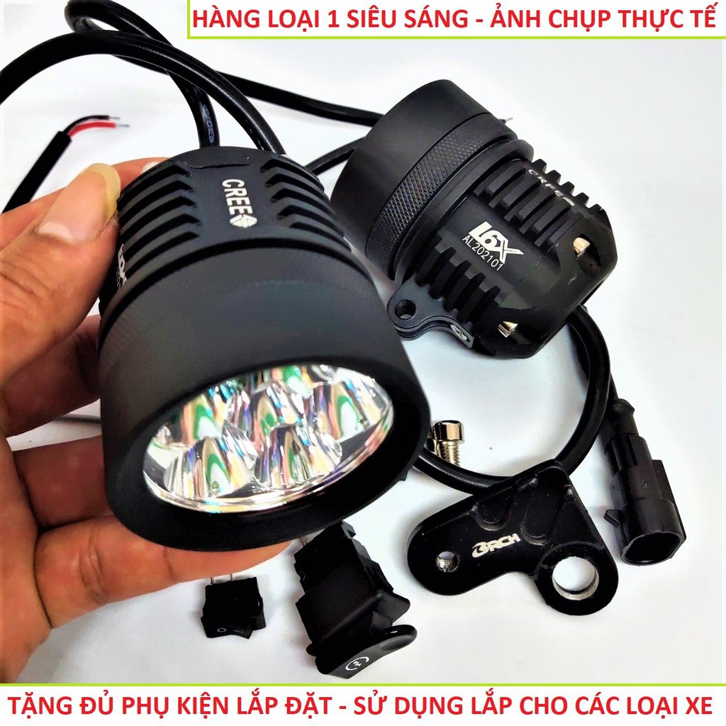 ĐÈN TRỢ SÁNG XE MÁY L6X BMI SIÊU SÁNG SIÊU GOM BẢN DẶC BIỆT DÀNH CHO KHÁCH VÍP