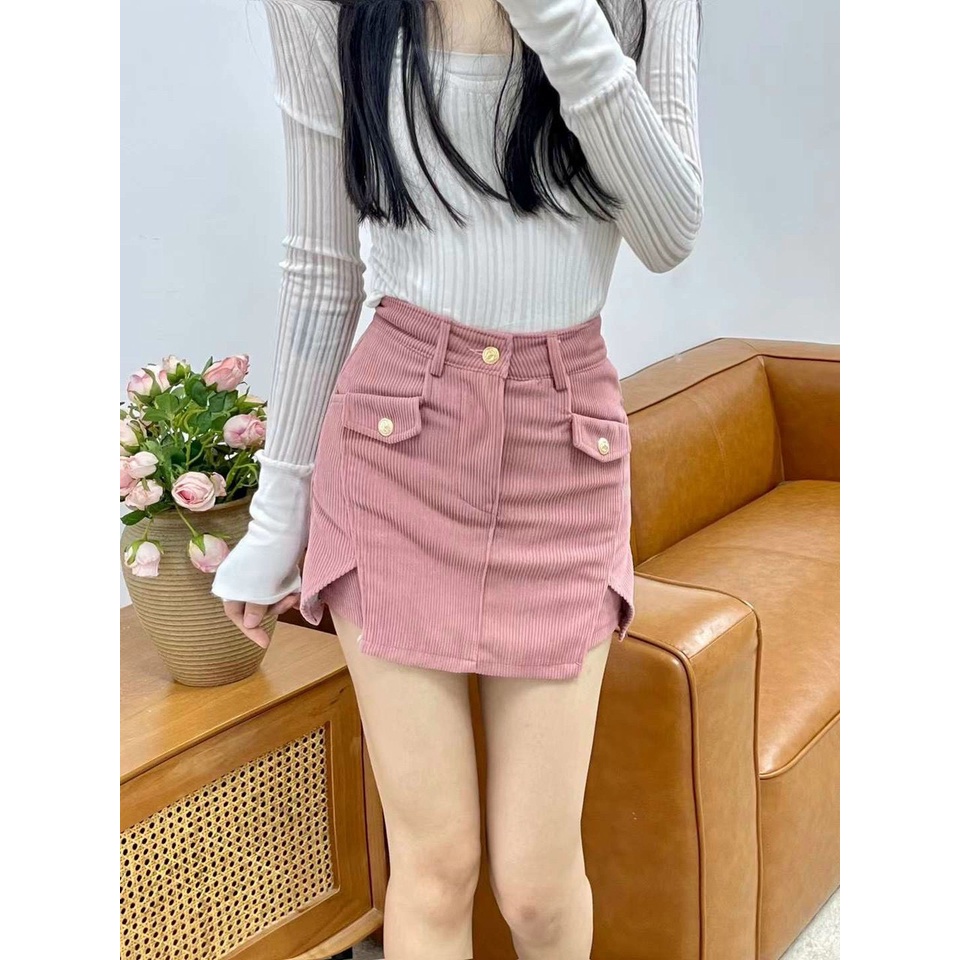 Quần giả váy chất nhung tăm TA-3557