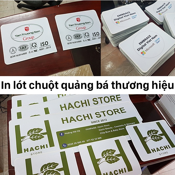 Lót chuột đặt in theo yêu cầu sắc nét, chất lượng cao