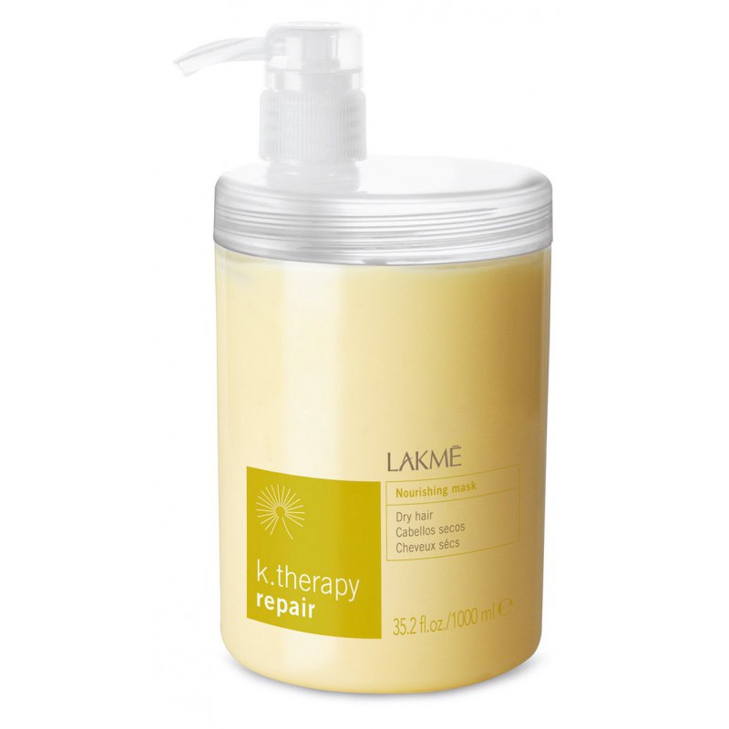 Mặt nạ phục hồi tóc khô xơ Lakme  K.Therapy Nourishing Mask ( Dry Hair) 1000ml