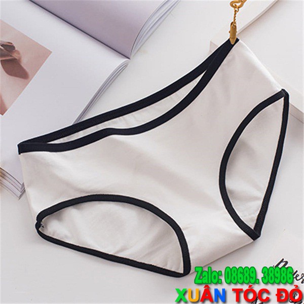 SỈ ZALO RẺ HƠN NHIỀU_ Quần Lót 11 Màu Cotton Xịn Viền Đen Mới M041 (Vải Tốt, Đường May Đẹp) | BigBuy360 - bigbuy360.vn