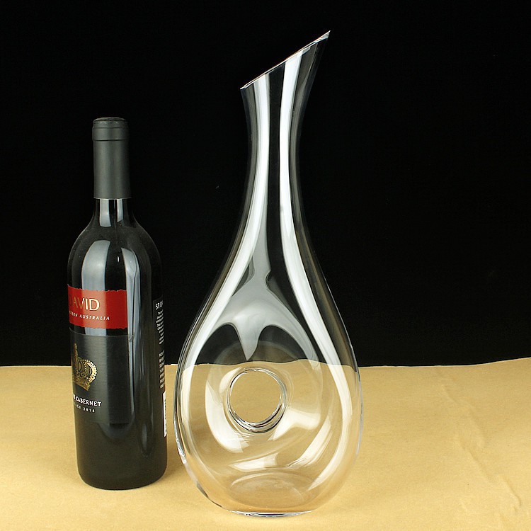 [Giá xưởng] Bình thở rượu rót chiết rượu vang thủy tinh pha lê Decanter dáng ốc sên thổi thủ công dày dặn 1500ml Loại 1