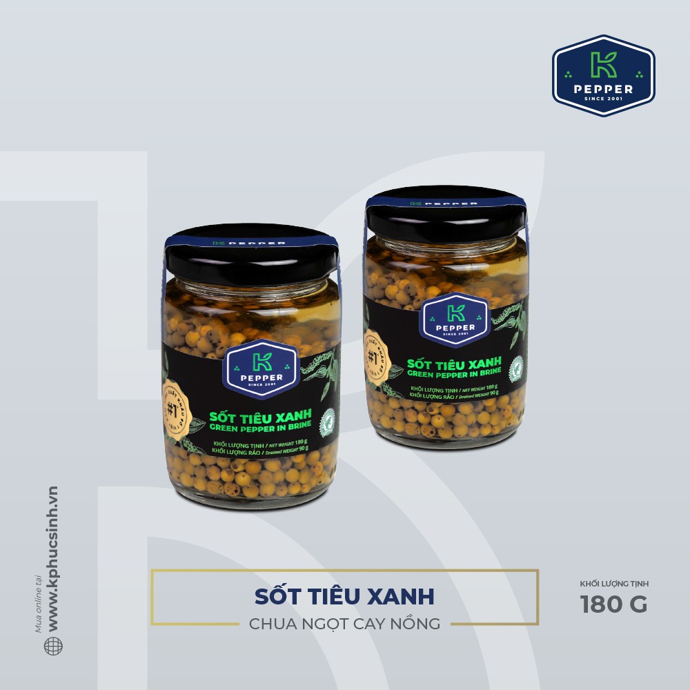 Sốt tiêu xanh (tiêu xanh ngâm dấm) - K Pepper