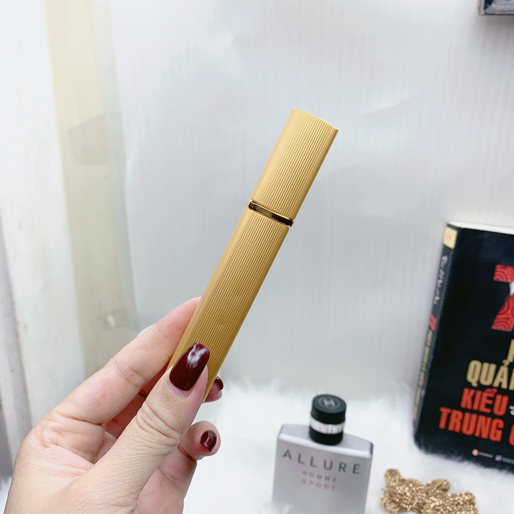 Chai lọ chiết nước hoa nhôm vuông 2 lớp dung tich 12ml