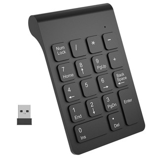 Bàn Phím Số 18 Phím Không Dây 2.4ghz Cho Laptop Pc & Mac - Màu Đen