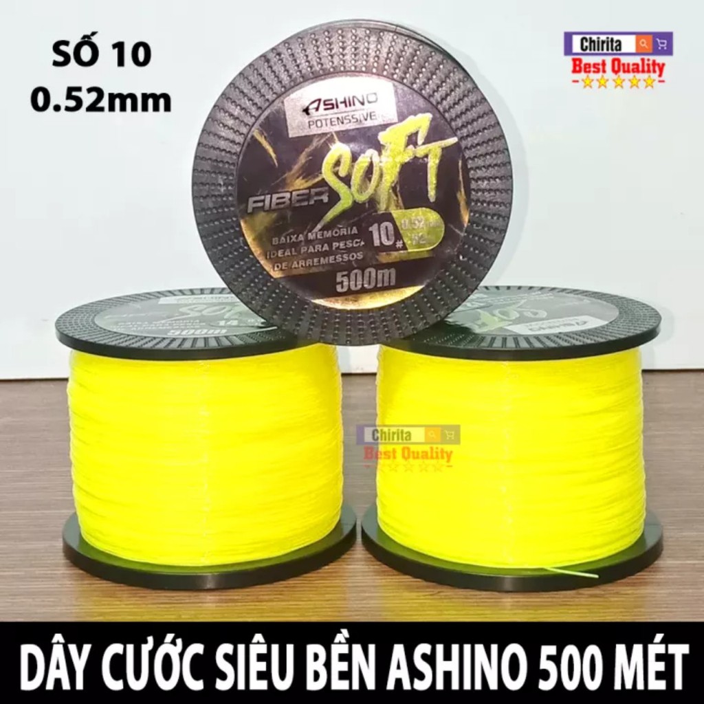 Dây Cước Siêu Bền Ashino Soft 500m 0.52mm 0.57mm 0.62mm chuyên tra