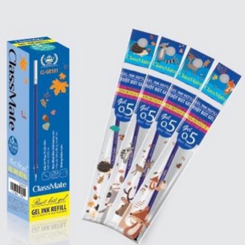 Hộp 20 Pcs Ruột Bút Gel Ngòi 0.5 Hải Hà Class Mate GR101 Đầu Bi Thụy Sĩ Mực Nhật Bản Không Thấm Nước Đồ Dùng Học Sinh
