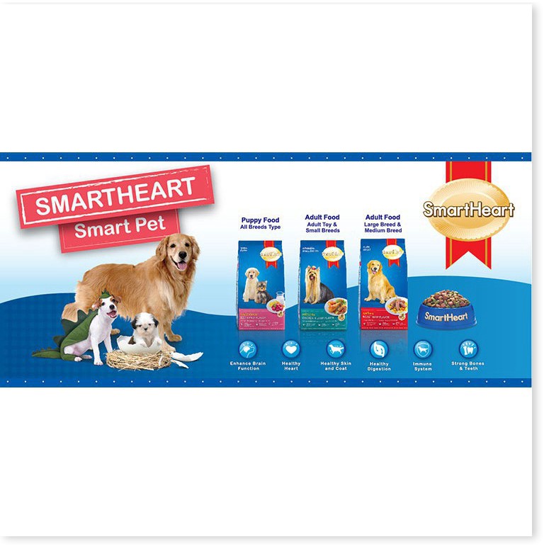 Thức ăn cao cấp cho chó con Smartheart Puppy 400g (hanpet 215)