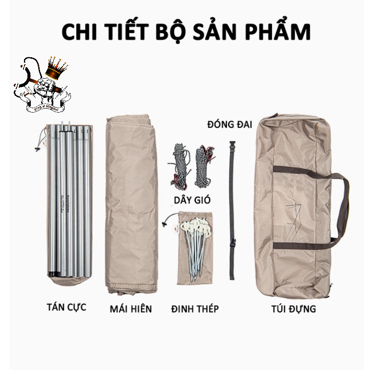 Tấm tăng lều tank bạt che nắng chống mưa, bạt lót cắm trại du lịch dã ngoại dày rộng, màu săc mát mẻ - DCP20