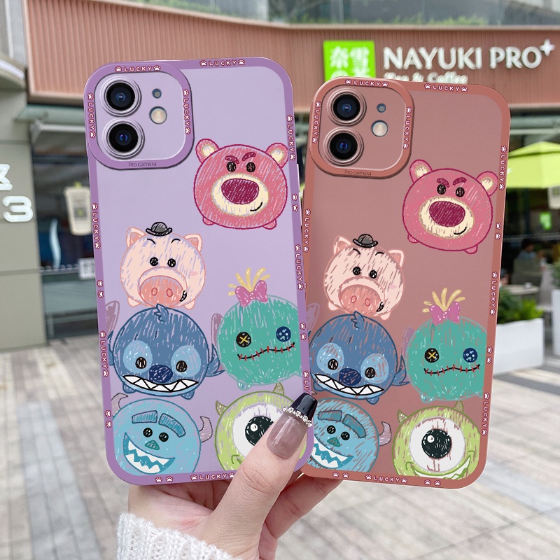 Ốp Điện Thoại Silicon Chống Sốc Họa Tiết Gấu Hoạt Hình Cho Samsung Galaxy A6 Plus 2018