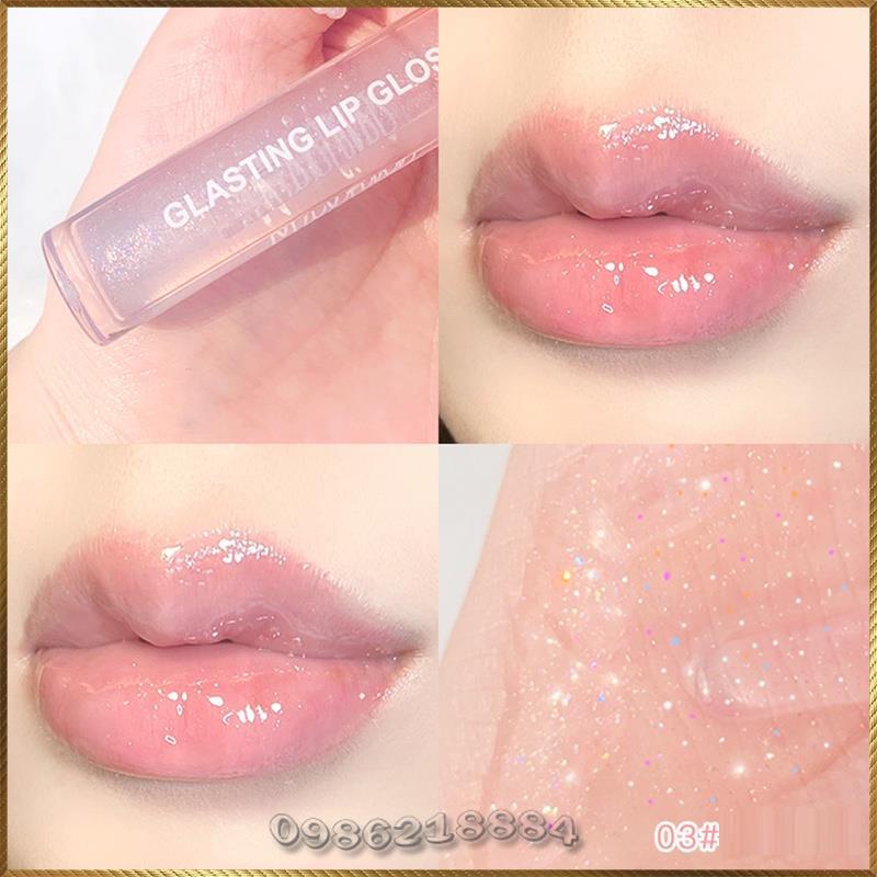 Son kem bóng ánh nhũ Maxfine Glasting Lip Gloss vừa lung linh vừa dưỡng ẩm MG741