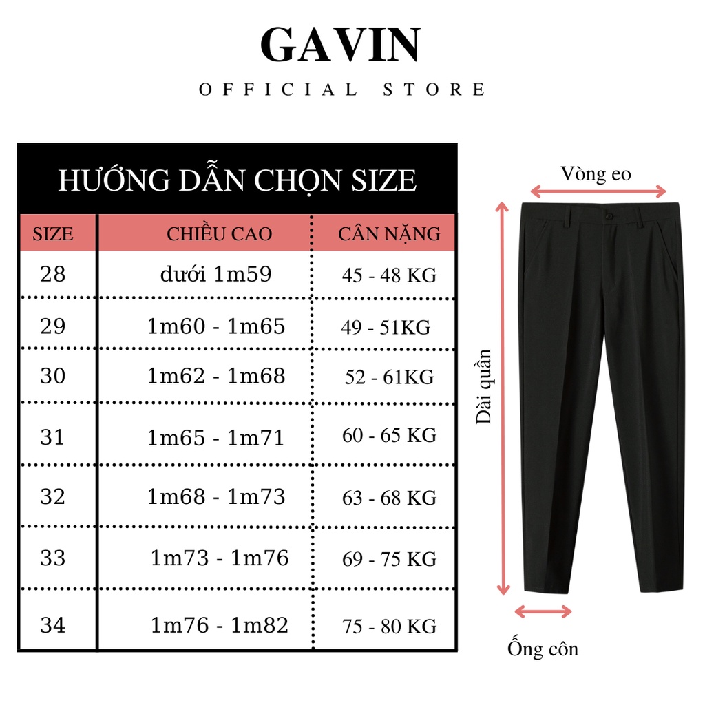 Quần âu nam Gavin thêu ong vải lụa hàn co giãn cao cấp, Quần tây nam loại tây âu Premium thời trang (BGTO)