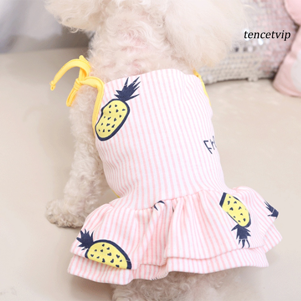 Áo In Họa Tiết Trái Cây Hoạt Hình Thoáng Khí Cho Thú Cưng