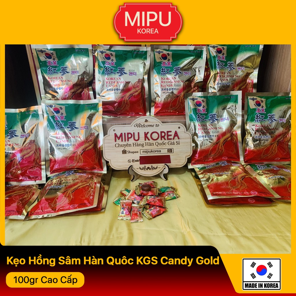 Kẹo Hồng Sâm Hàn Quôc KGS Candy Gold 100gr Cao Cấp