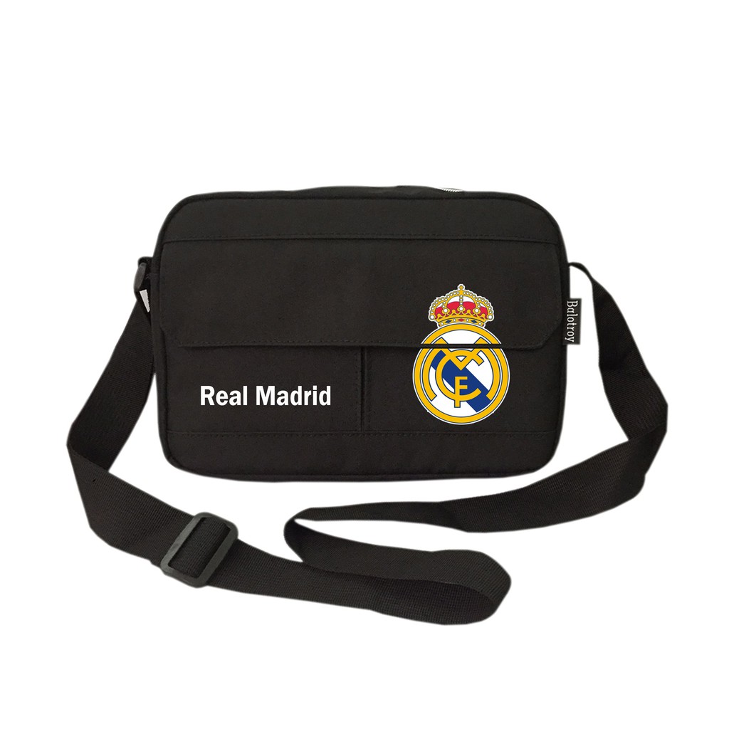 Túi đeo chéo TROY in tên và logo Real Madrid