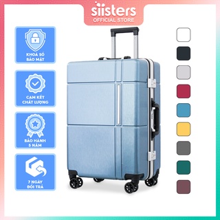 Vali Kéo Du Lịch Khung Nhôm Khoá Sập Hải Quan TSA Cao Cấp Chống Va Đập Trầy Xước Siêu Nhẹ Đàn Hồi Size 20 24 26 INCH