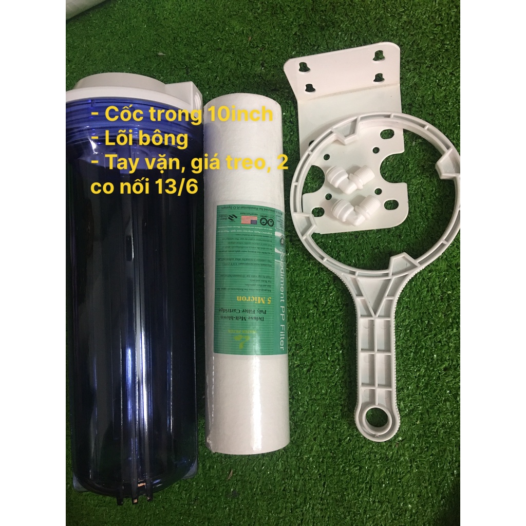 Bộ Lọc Nước Đầu Nguồn 10 Inch Ren 21 Và Phụ Kiện
