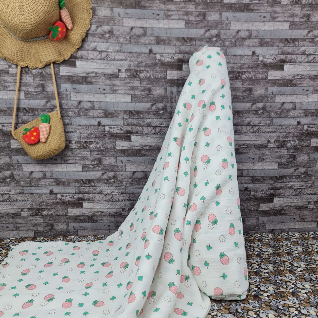 Vải xô muslin 2 lớp cao cấp - Bộ sưu tập các mẫu dâu