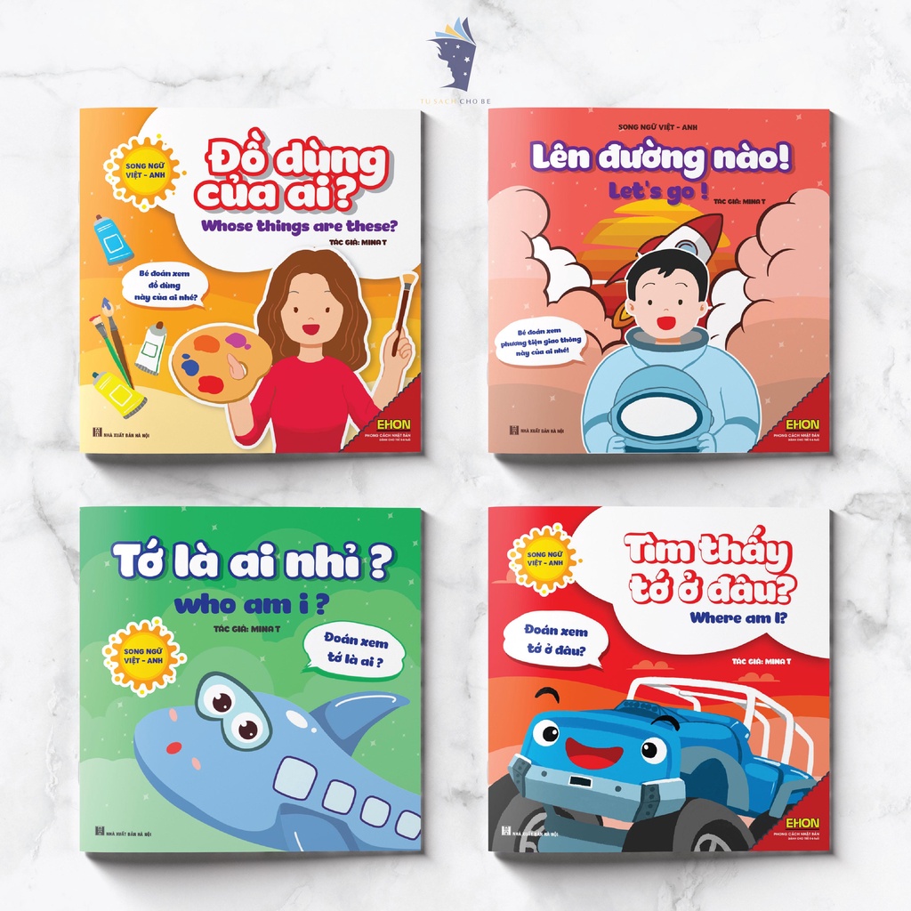 Sách Ehon – Combo 4 cuốn “Tớ là ai nhỉ?” – Dành cho trẻ từ 0-3 tuổi