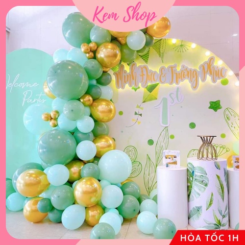 Backdrop phông bạt Hiflex thiết kế miễn phí theo yêu cầu Kem Shop trang trí sinh nhật, cưới hỏi, sự kiện - Kemshop K292