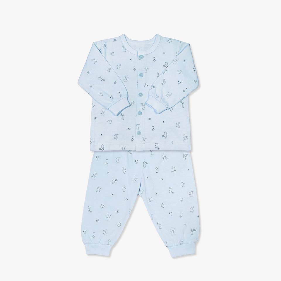 Bộ Sơ Sinh Dài Tay, Nút Giữa MIOMIO. Họa Tiết; Thỏ, Sọc, Mèo Mây Cho  Bé Gái Bé Trai , 100% Cotton