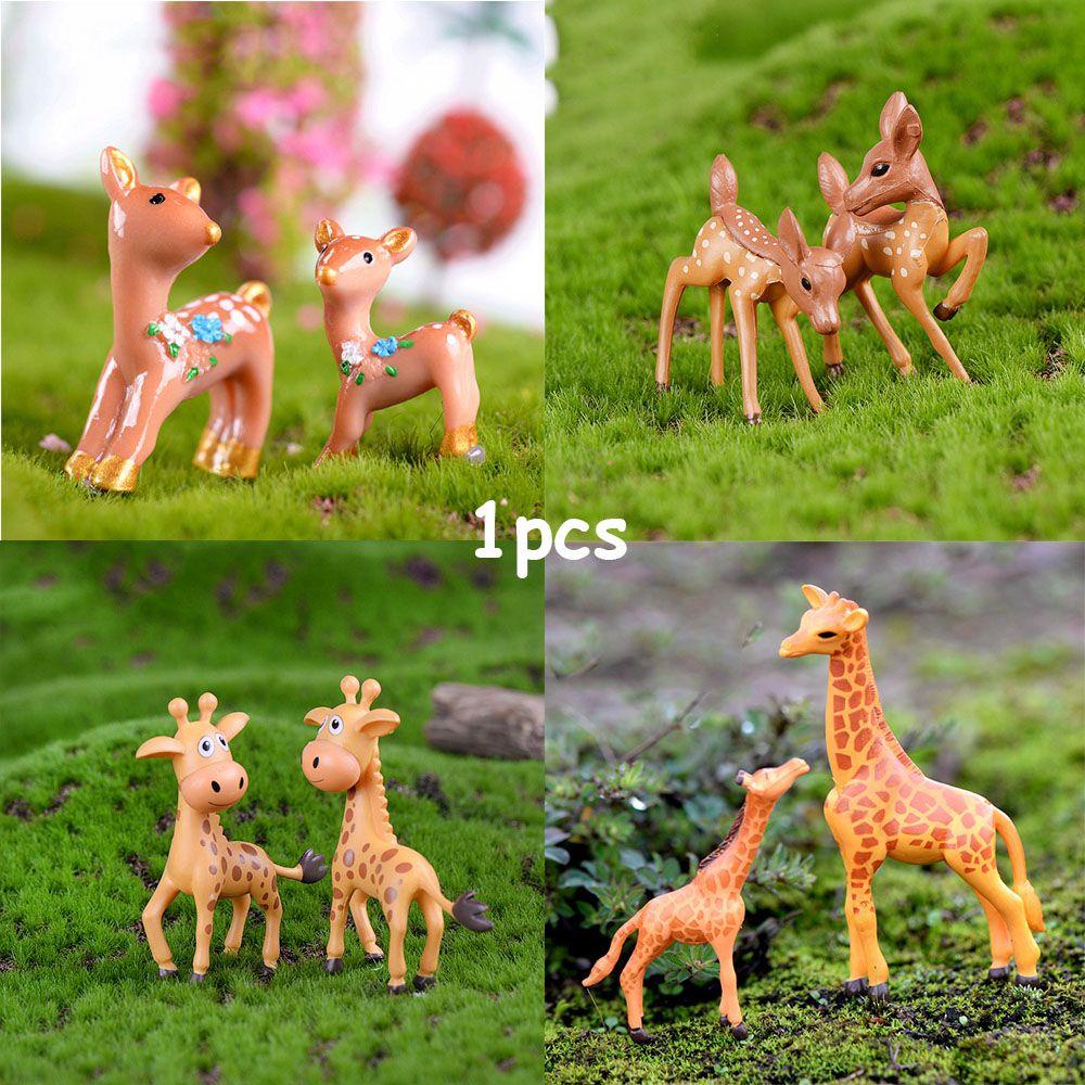 1 Mô Hình Hươu Nhân Tạo Trang Trí Vườn Cây Charms