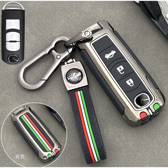 Ốp chìa khóa mazda, bọc chìa khóa mazda 3, mazda 6, mazda 2, mazda cx5, mazda cx8, chất liệu metal cao cấp