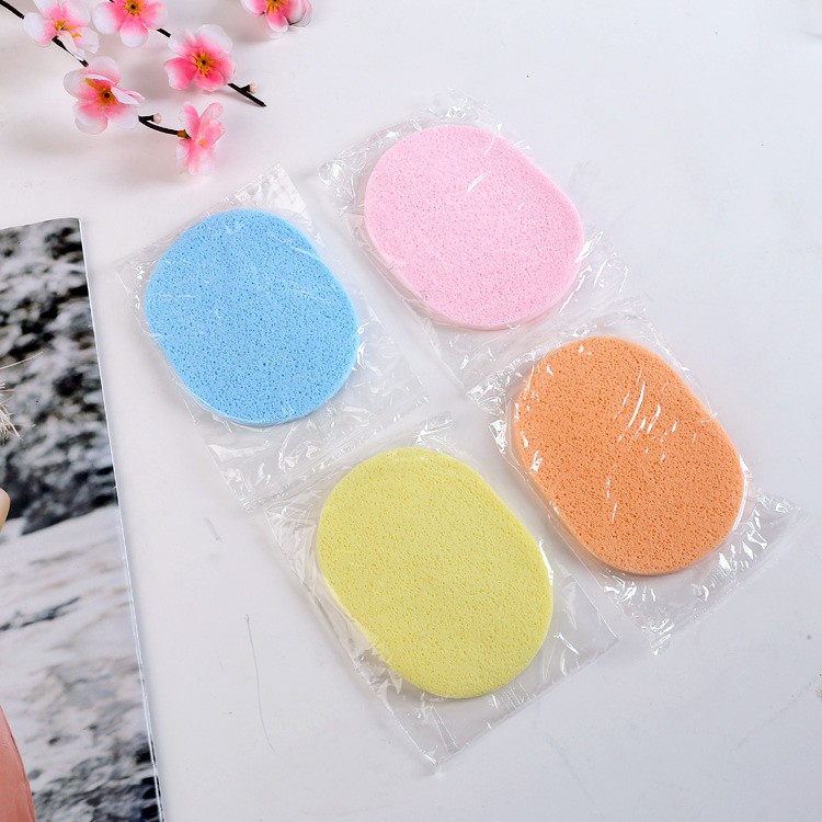 [Hàng mới về] Mút rửa mặt hình tròn chất liệu sợi gỗ tự nhiên chất lượng cao