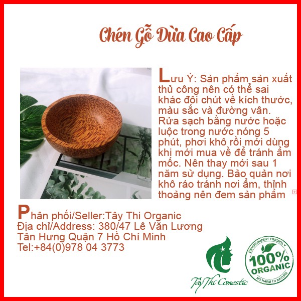 Chén Gỗ Dừa Cao Cấp