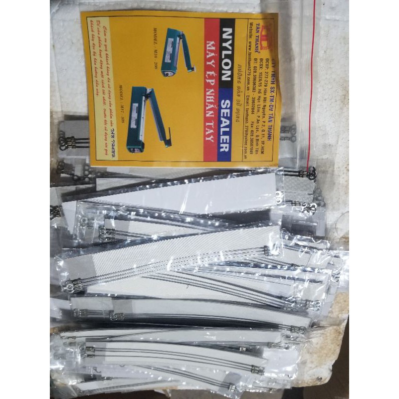 Dây hàn miệng túi, combo 3 dây hàn dập tay Tân Thanh M10 - 200mm