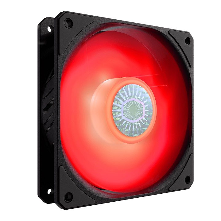 Quạt fan case 12cm Cooler Master SickleFlow 120 Red - Sức gió tốt, quay êm, bền bỉ, đèn led đơn đỏ