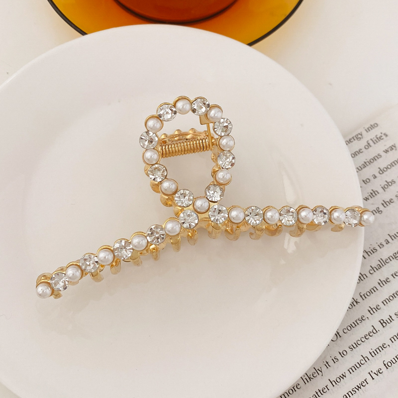 Kẹp Tóc càng cua Kim Loại Hàn Quốc kiểu Dáng Thanh Lịch Dành Cho Nữ