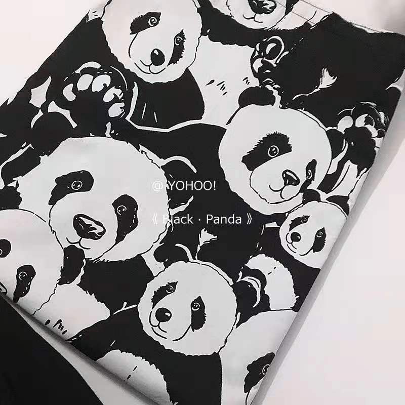 Túi Đeo Vai Vải Canvas Cỡ Lớn In Hình Gấu Trúc Kiểu Harajuku Thời Trang 2021 | BigBuy360 - bigbuy360.vn