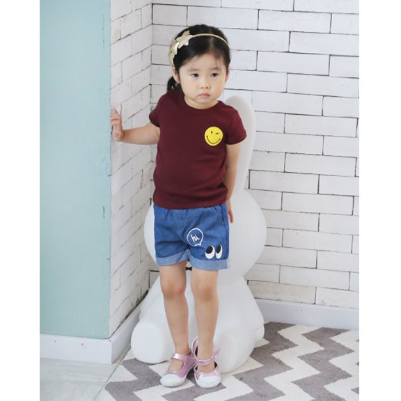Freeship 99k toàn quốc_,Quần shot unisex cho bé trai và gái năng động Hàn Quốc vải bò thun mềm