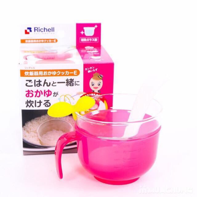 CỐC NẤU CHÁO /CƠM NÁT RICHELL TRONG NỒI CƠM ĐIỆN NHẬT BẢN