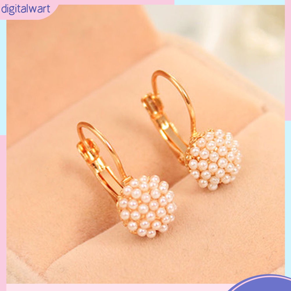 Đôi khuyên tai nữ đính hạt ngọc trai nhân tạo sang trọng cá tính dành cho nữ