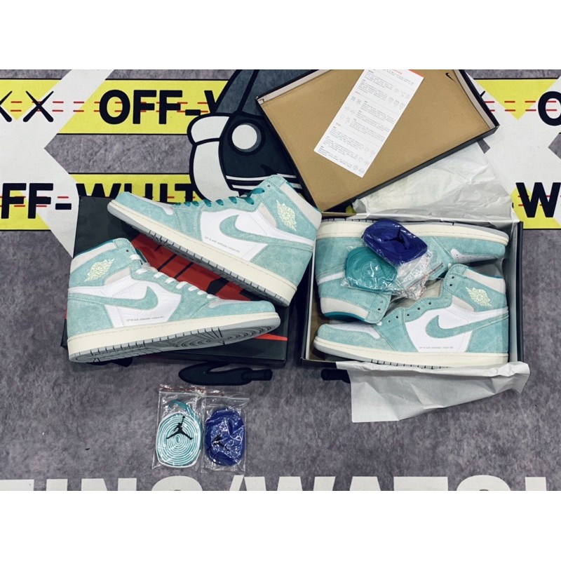 [AGsneaker] Giày thể thao cổ cao xanh ngọc chân bè fit lên 1 size...