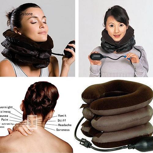 Gối bơm hơi kê cổ chống đau