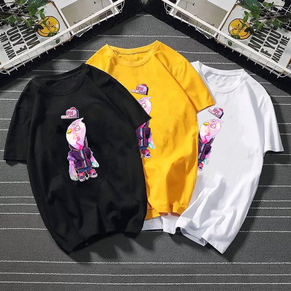 Áo thun nữ form rộng họa tiết hoạt hình vải dày mịn TEEW418