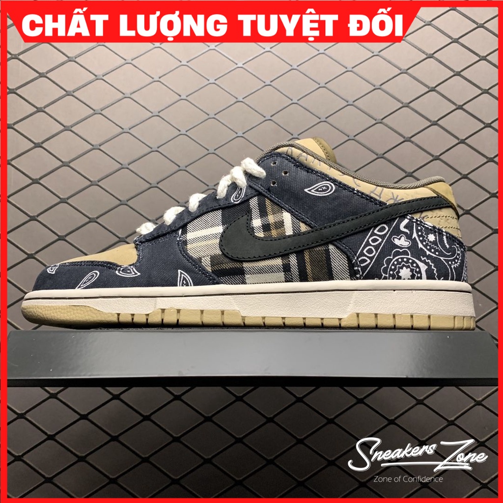 Giày Thể Thao Giày Travis Scott X SB Dunk Low PRM QS 'Cact Màu Nâu Đen Siêu Phong Cách Sneakers Zone