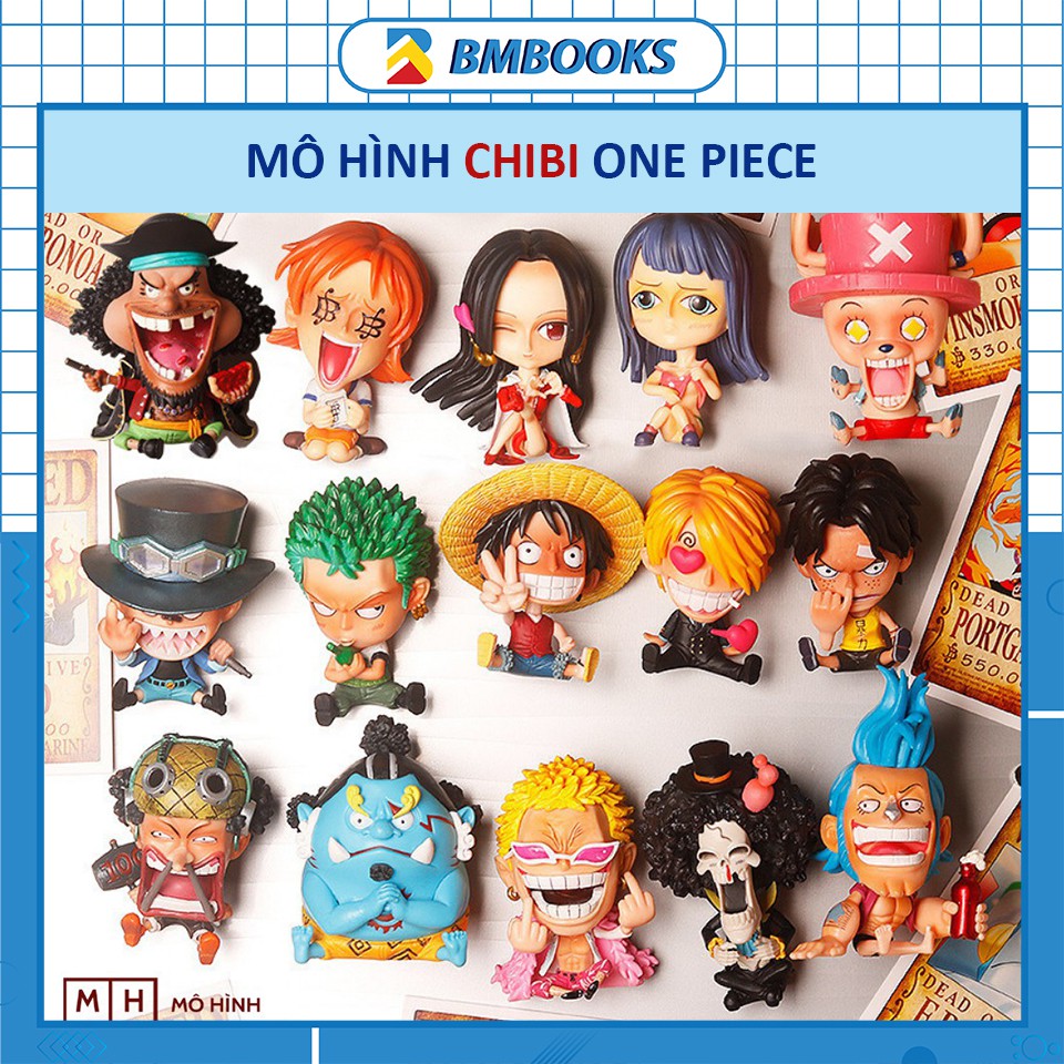 Mô hình One Piece chính hãng chibi giá rẻ Zoro Luffy Ace đầy đủ nhân vật BMBooks