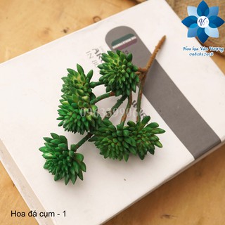 Hoa Đá Giả 🌺FREESHIP🌺 Hoa Sen Đá Cụm Cao Su