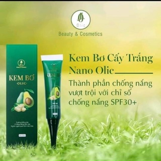 Kem bơ cấy trắng nano olic