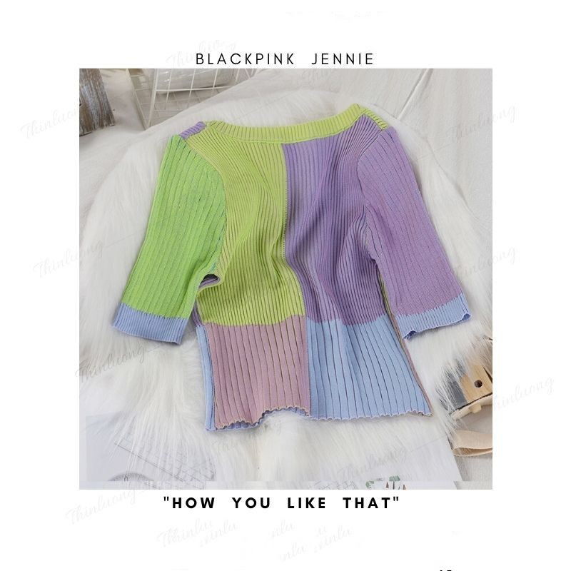 Áo Jennie BlackPink croptop style Hàn Quốc 🦄